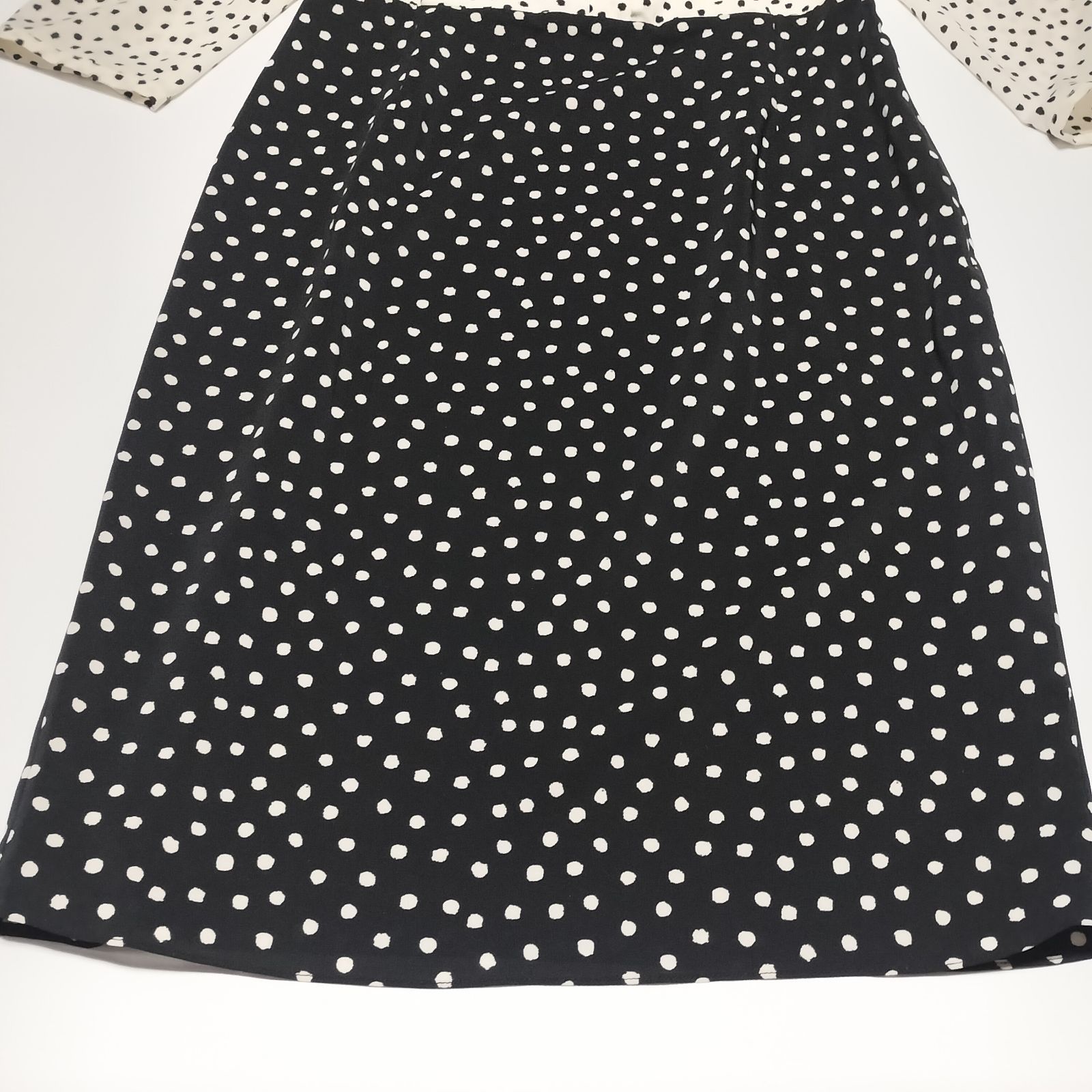 未使用品】LAURA ASHLEY ドット柄 ロングワンピース UK10 М相当