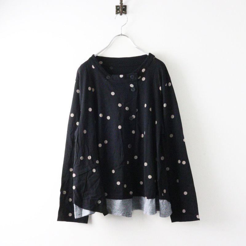 センソユニコ Sensounico 慈雨 ジウ ノーカラー ドット ボーダー