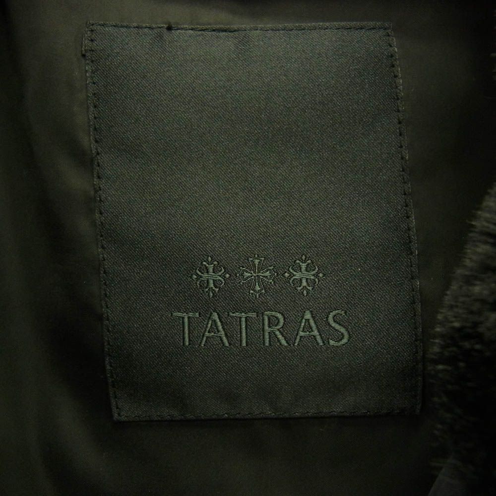 TATRAS タトラス 23AW MTAT23A4857 ASTONI  アストーニ スタンドカラー フェイクファー ボアブルゾン ジャケット ブラック系 03【美品】【中古】