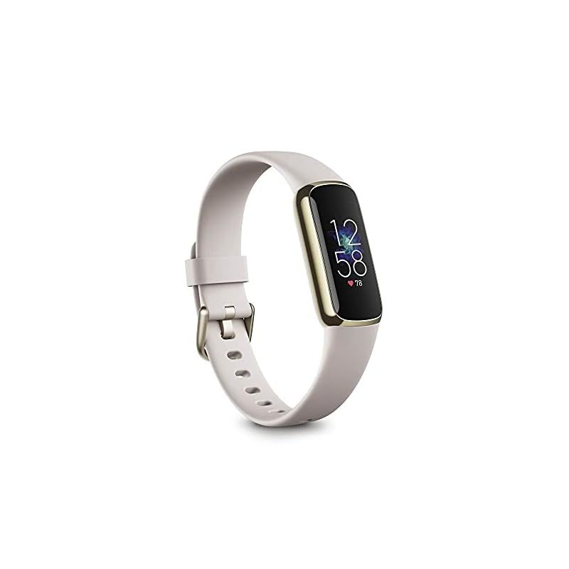 Fitbit Luxe トラッカー フィットネストラッカー ルナホワイト/ソフトゴールド [5日間以上のバッテリーライフ/スマートウォッチ] -  メルカリ