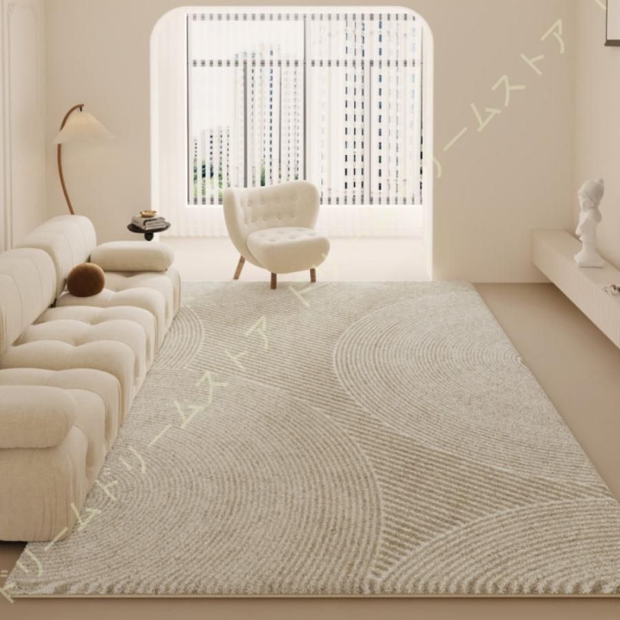 ふっかり！ウィルトン織 モダン ギャッベ ラグ 150×225cm-65001 ふっ