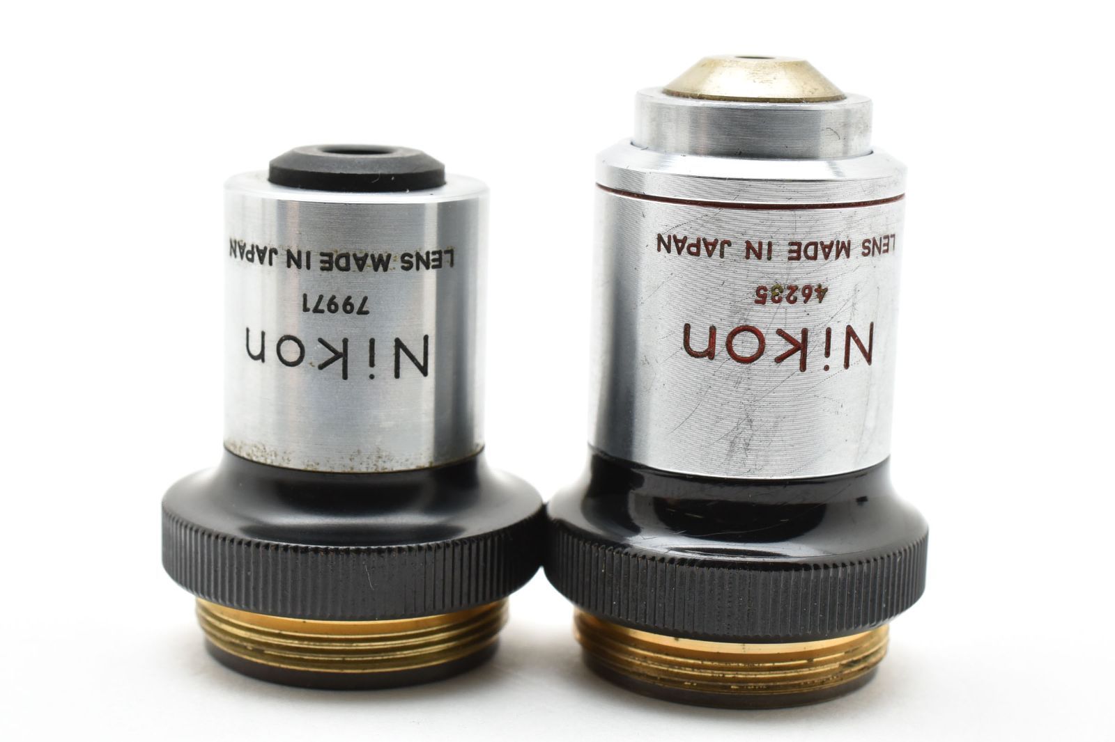 Nikon 顕微鏡対物レンズ セット 4本 ケース付き Nikon DM 40 APO 0.80 0.17 Nikon 10 0.25 Nikon HI DM 100 1.25 Hi 100 Plan 1.30