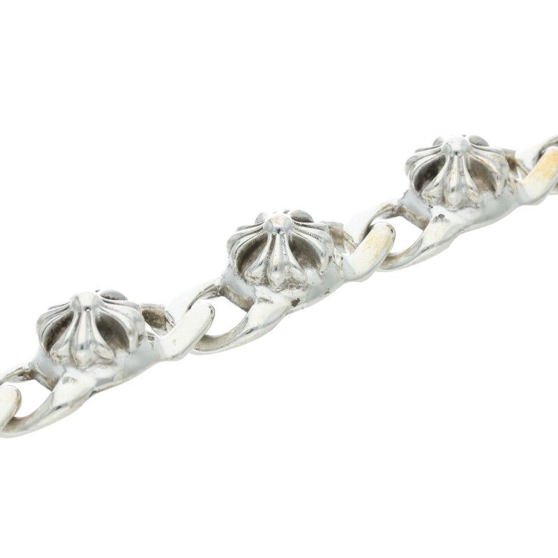 新品＆燻加工済　クロムハーツ　スモールクロスリンクブレスレット　 6LINK クロムハーツ SMALL CROSS LINK/スモールクロスリンク シルバー