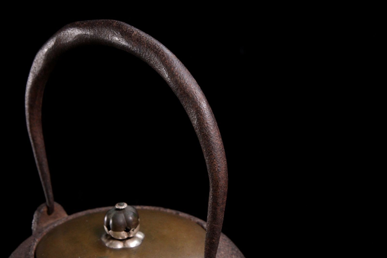 煎茶道具 古作 時代物 鉄瓶 釜師 雲色堂造 銅蓋 湯沸 煎茶道具 古作 時代物 鉄瓶 釜師 雲色堂造 銅蓋 湯沸