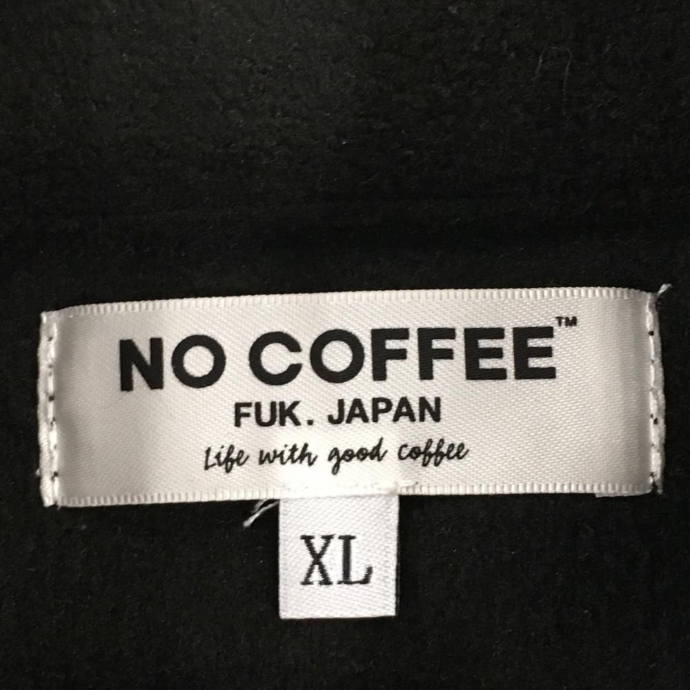 【新品未使用】NO COFFEE×CLUBHAUS フリースジャケット　M 美品】ノーコーヒー フリースジャケット 黒 CLUBHAUS メンズ XL