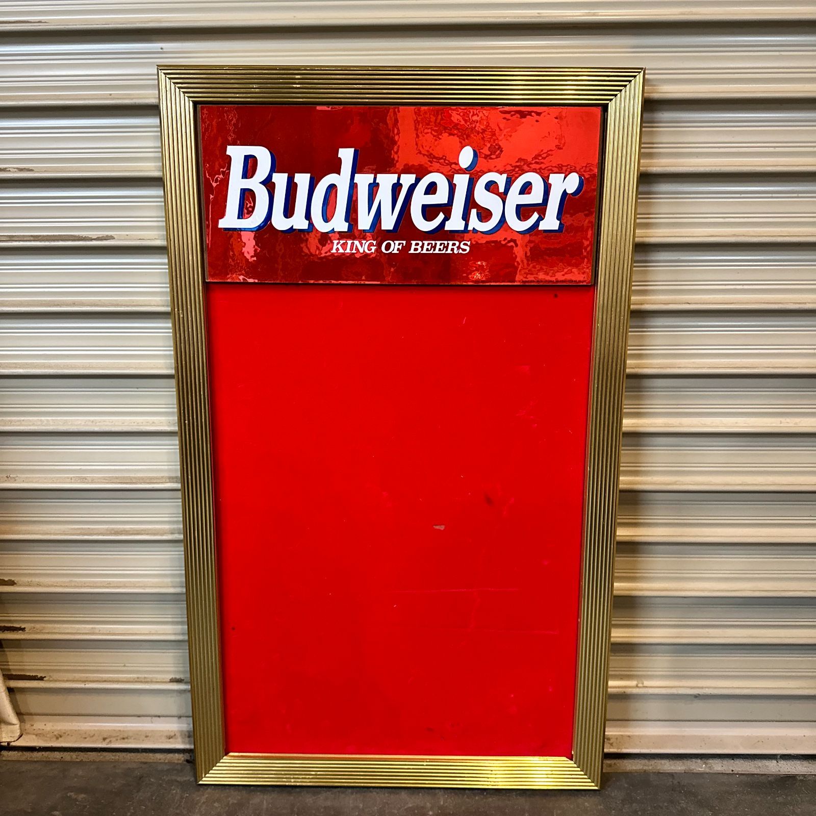 バドワイザー　メニューボード　アメリカンビンテージ Budweiser（バドワイザー） メニューボード サインボード 1990 - メルカリ