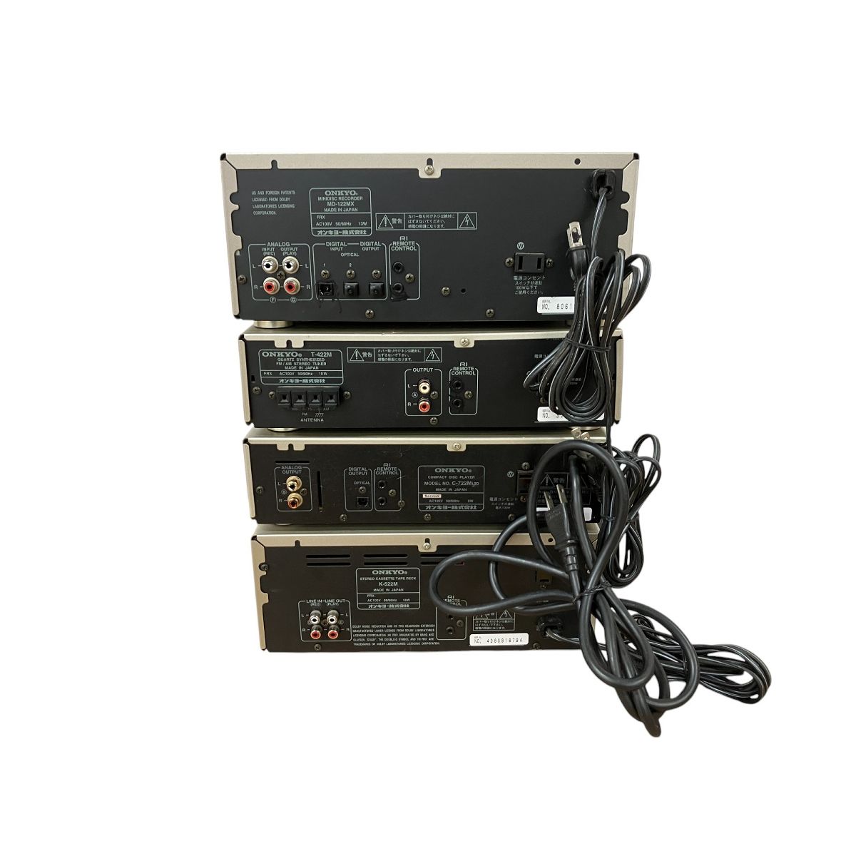 ONKYO C-722M LTD/MD-122MX/K-522M /T-422M 4点セット 現状品