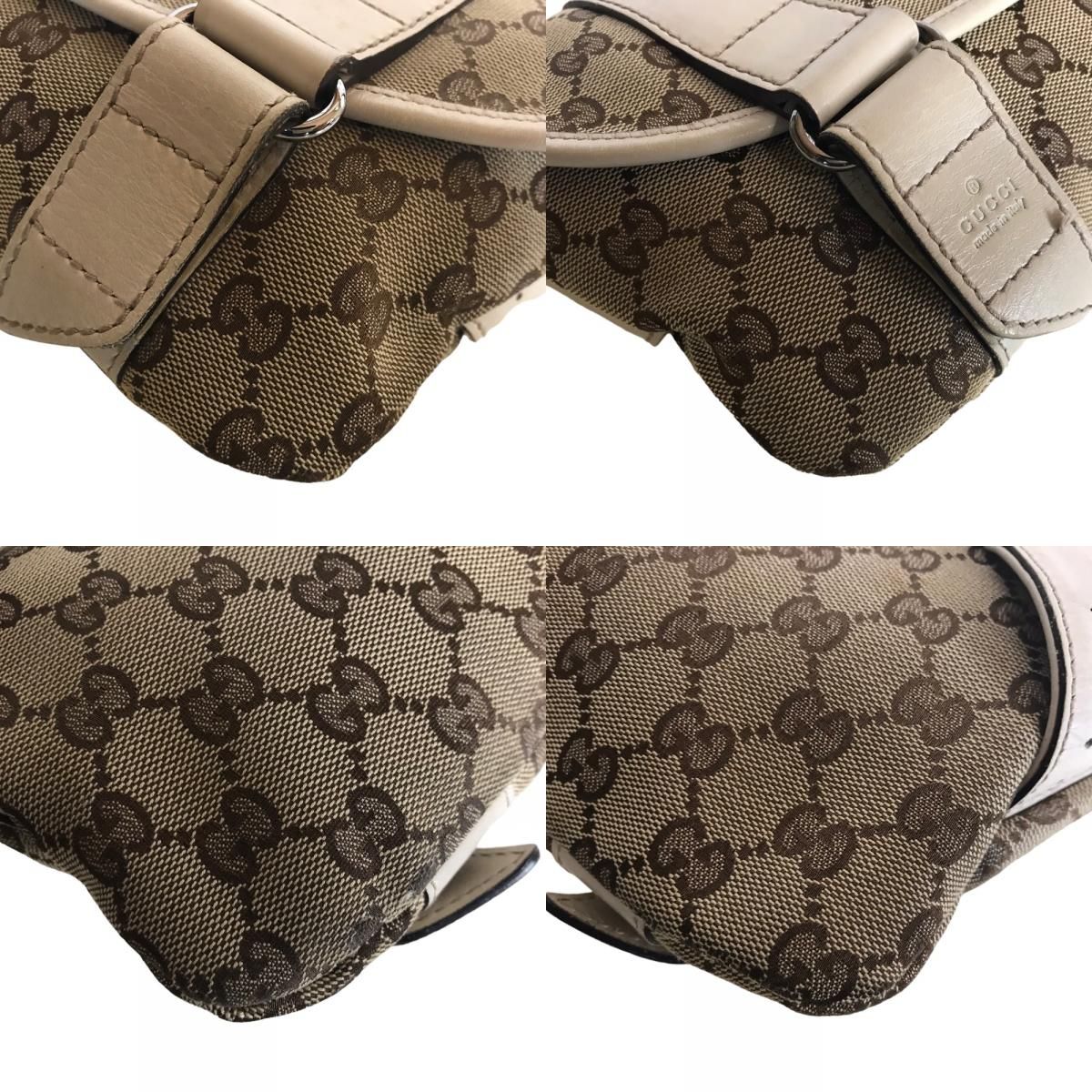 GUCCI グッチ ボディバッグ ウエストバッグ メンズ GGキャンバス 