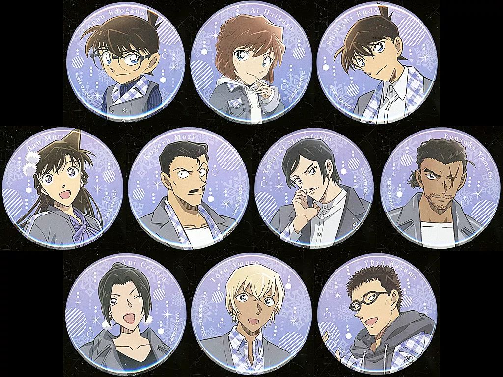 中古】バッジ・ビンズ 全12種セット 「名探偵コナン キャラバッジ