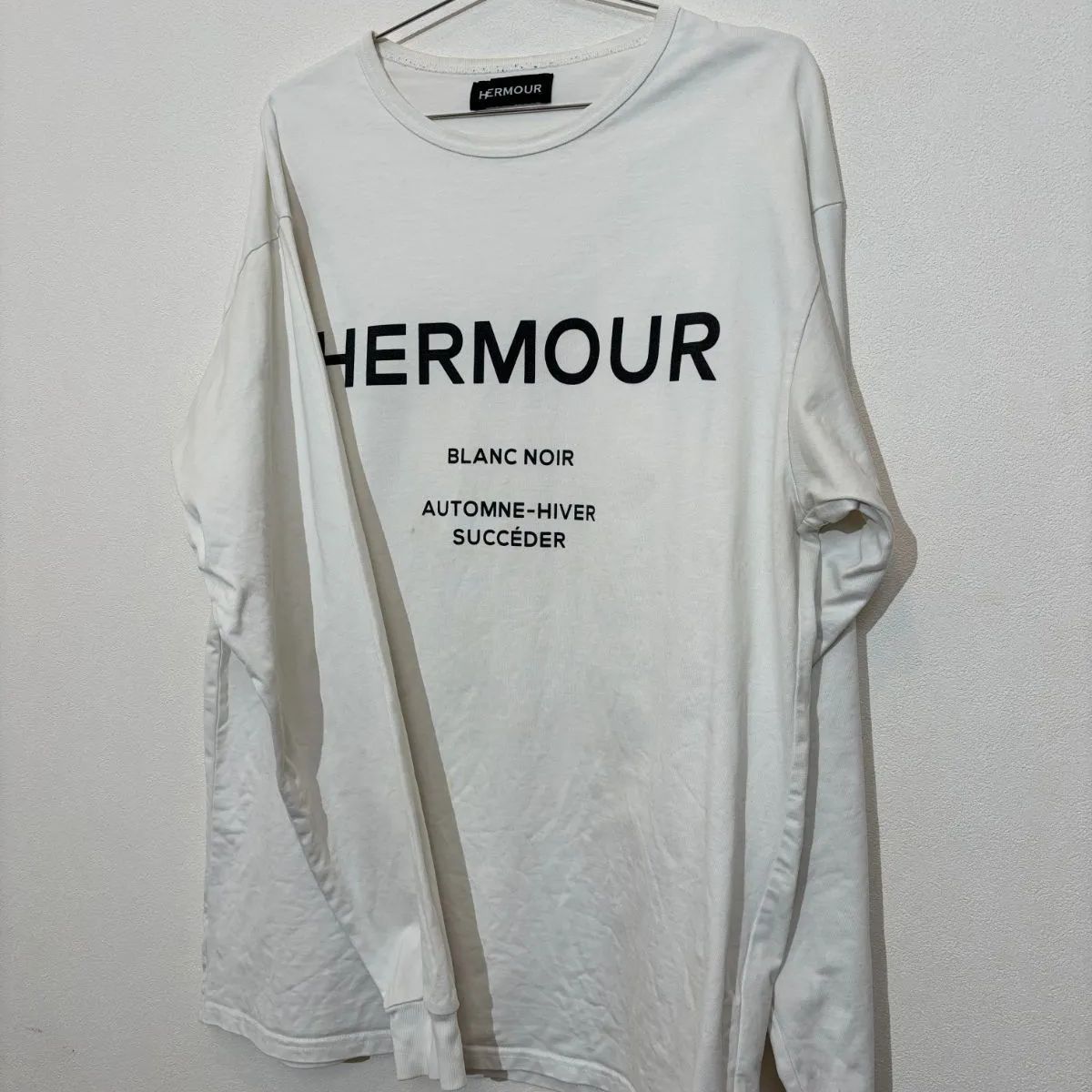 HERMOUR エムール ロンT 白 メンズ M - メルカリ