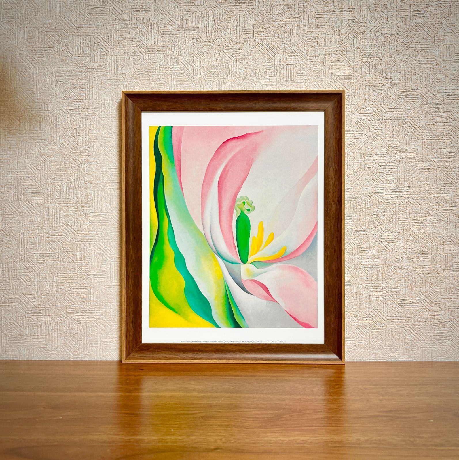 ジョージア・オキーフ ポスター額付き 新品☆額縁付アートポスター☆ジョージア・オキーフ☆O'Keeffe