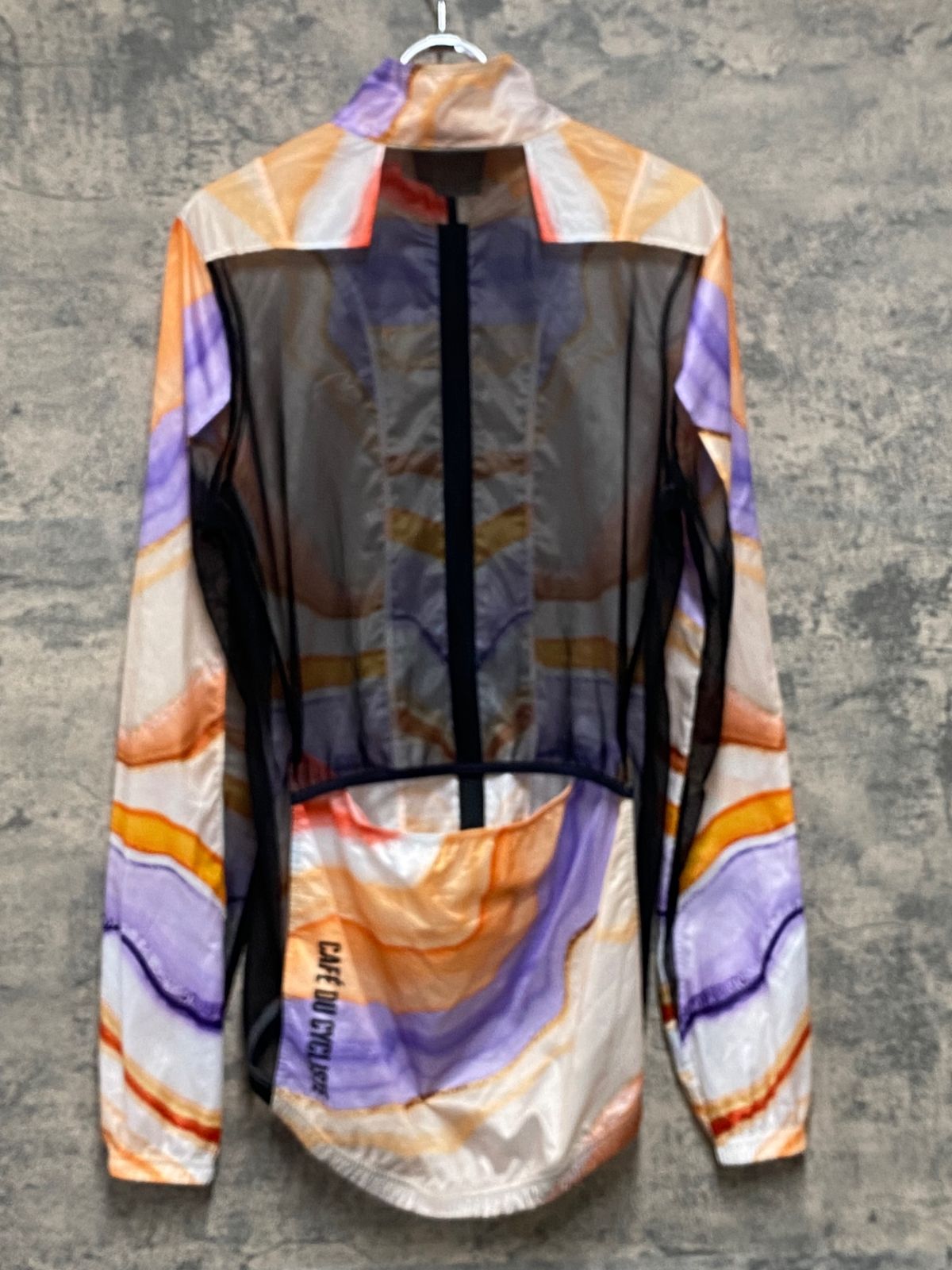 JK608 カフェドシクリステ Cafe du Cycliste atelier GAELLA 長袖 ウインドブレイカー 総柄 L