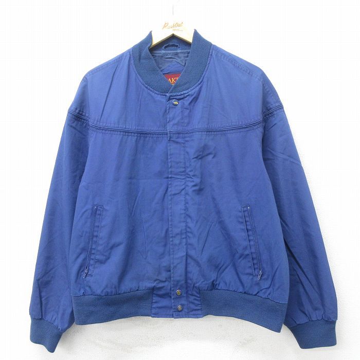 XL/古着 長袖 ダービー ジャケット メンズ 00s 紺 ネイビー 24sep03 中古 アウター ジャンパー ブルゾン