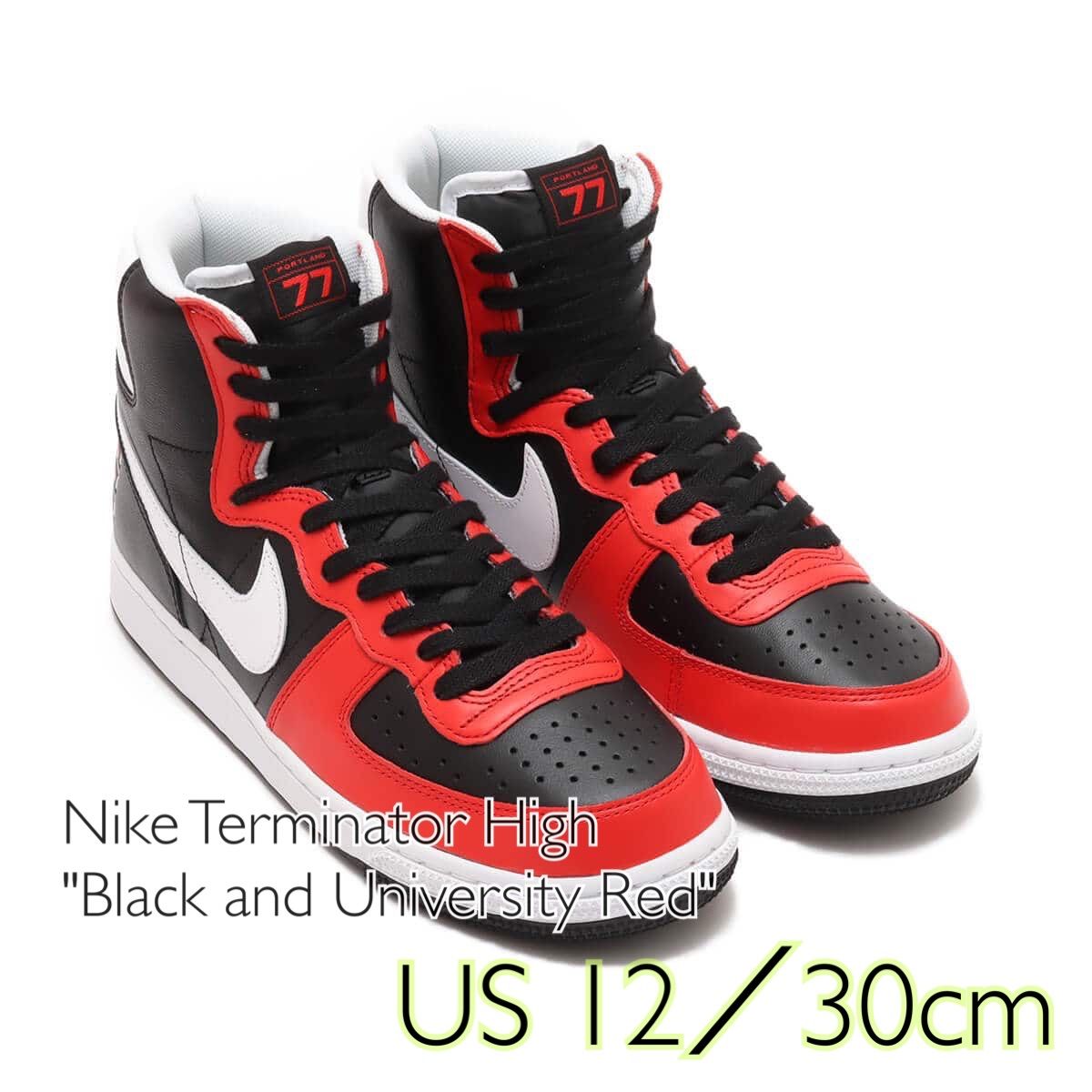 Nike Terminator High Black and University Red ナイキ Terminator High 'Black and University Red' (FN4442-001