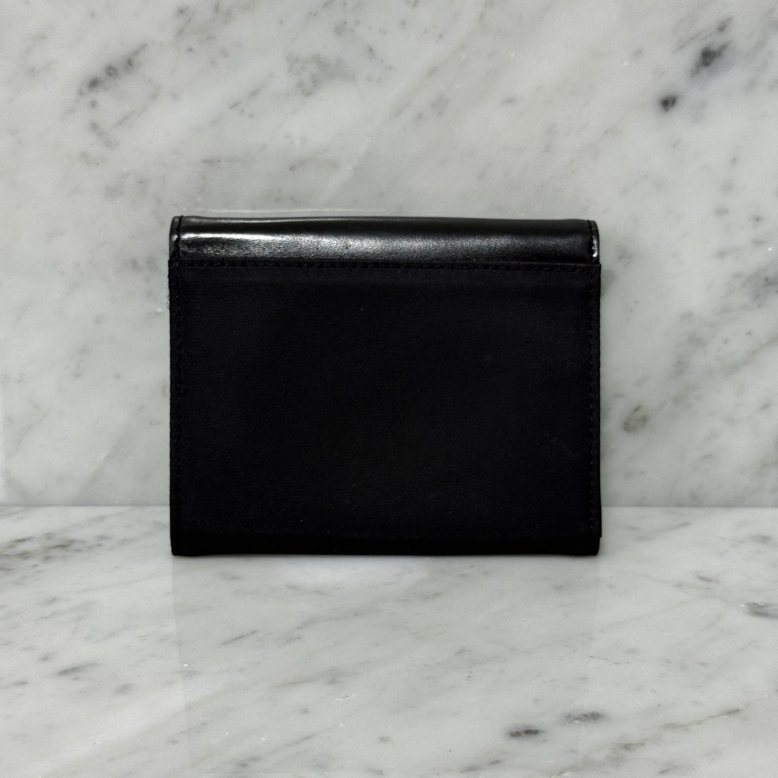 PRADA プラダ コインケース 小銭入れ カードケース ナイロン レザー ブラック 黒 トライアングル