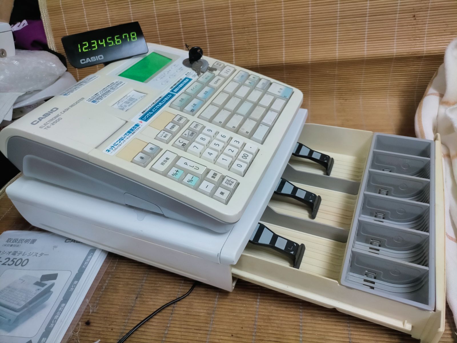 691 カシオ CASIO 電子レジスター TE-2500 送料無料 カシオ TE-2500-15S ダイヤ事務機