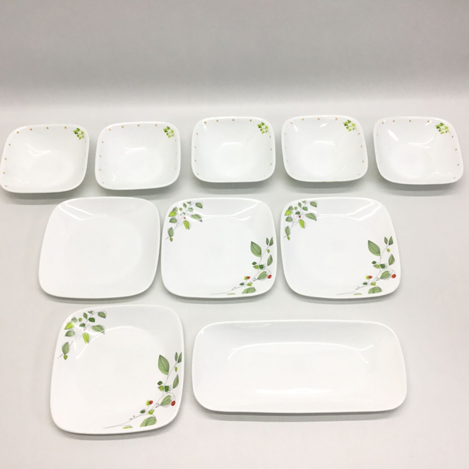 □CORELLE コレール スクエア プレート 四角皿 小皿 サラダ まとめ売り 全10点 セット□ - メルカリ