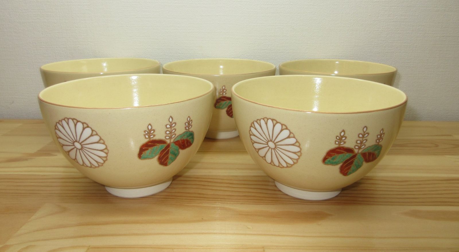 逢絢亭 茶道具 数茶碗 美濃焼 高台寺の図５客セット 龍靖作