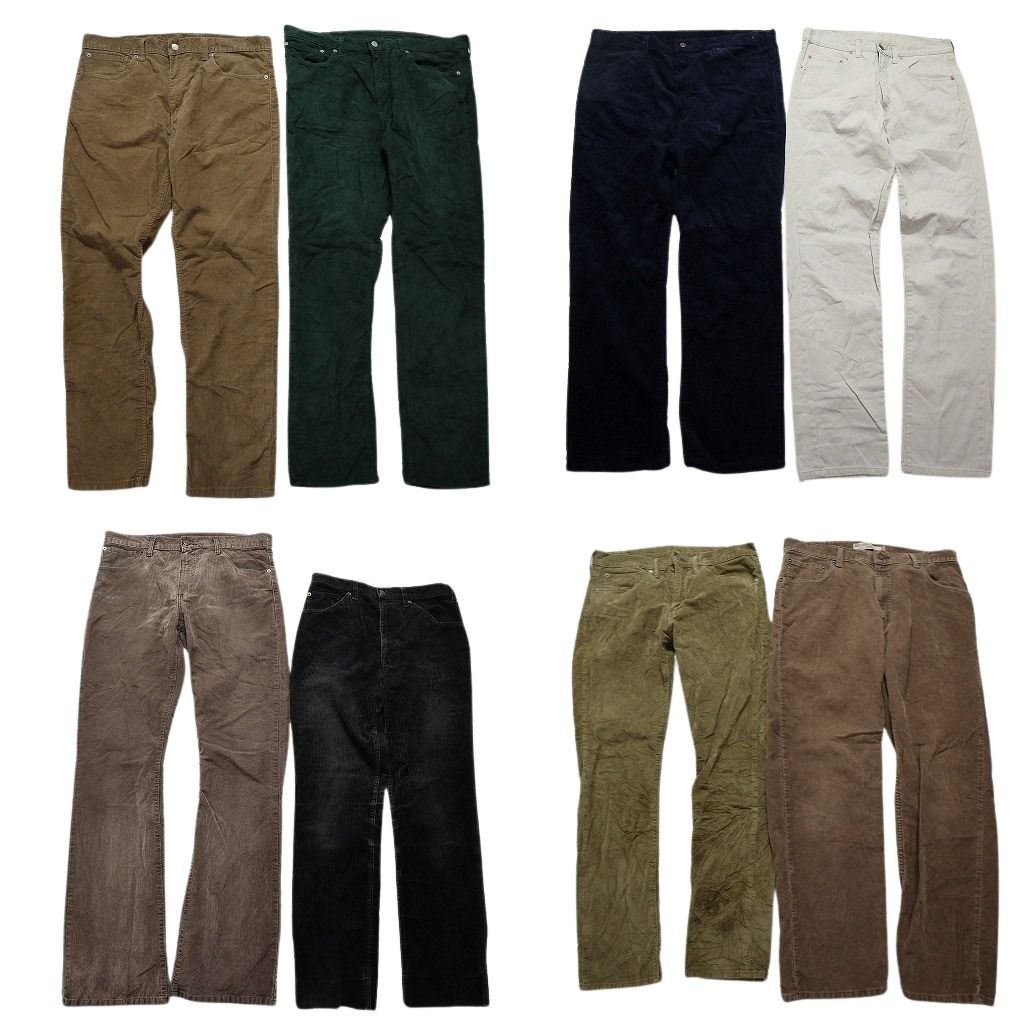 古着卸 まとめ売り リーバイス パンツ 8枚セット メンズ 34 |36 |38 |40 511 559 507 コーデュロイ 古着 NB9810