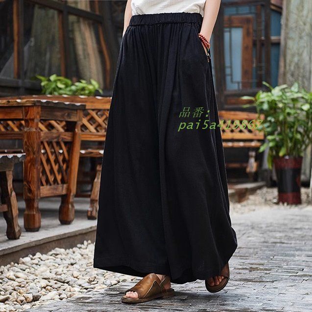 ワイドパンツ レディース 夏 ガウチョパンツ レディース ガウチョパンツ おしゃれ 春夏 夏 シンプル カジュアル ハイウエスト ボパンツ スカンツ pai5a419867