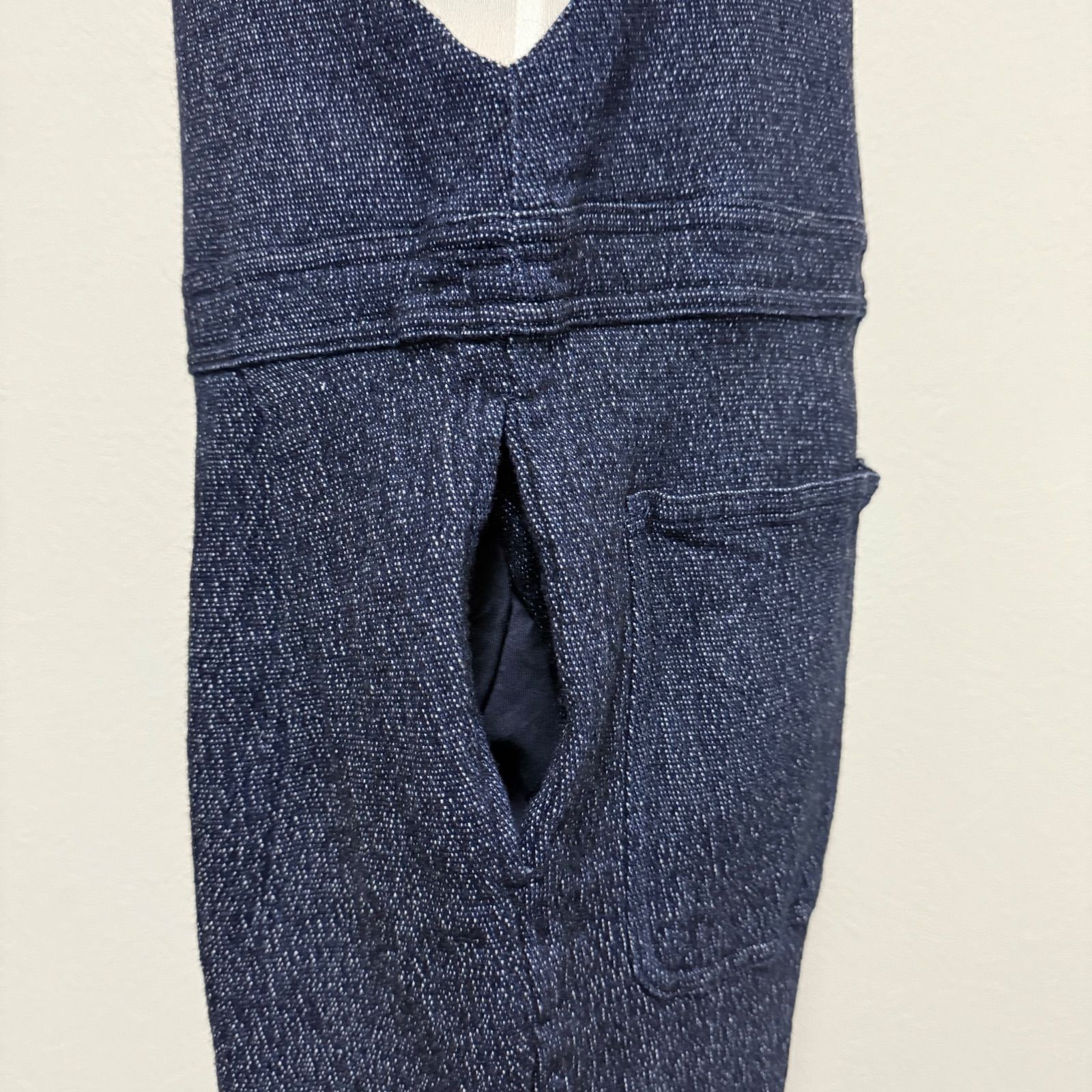 美品 22AW】nest Robe UPCYCLELINO ウール混デニムサロペット