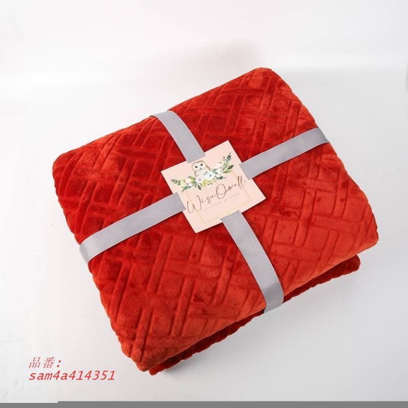 が提供する新型シンプルでスタイリッシュな毛布カバーブランケットミンクブランケットカットブランケット格子昼寝ブランケット am4a414351