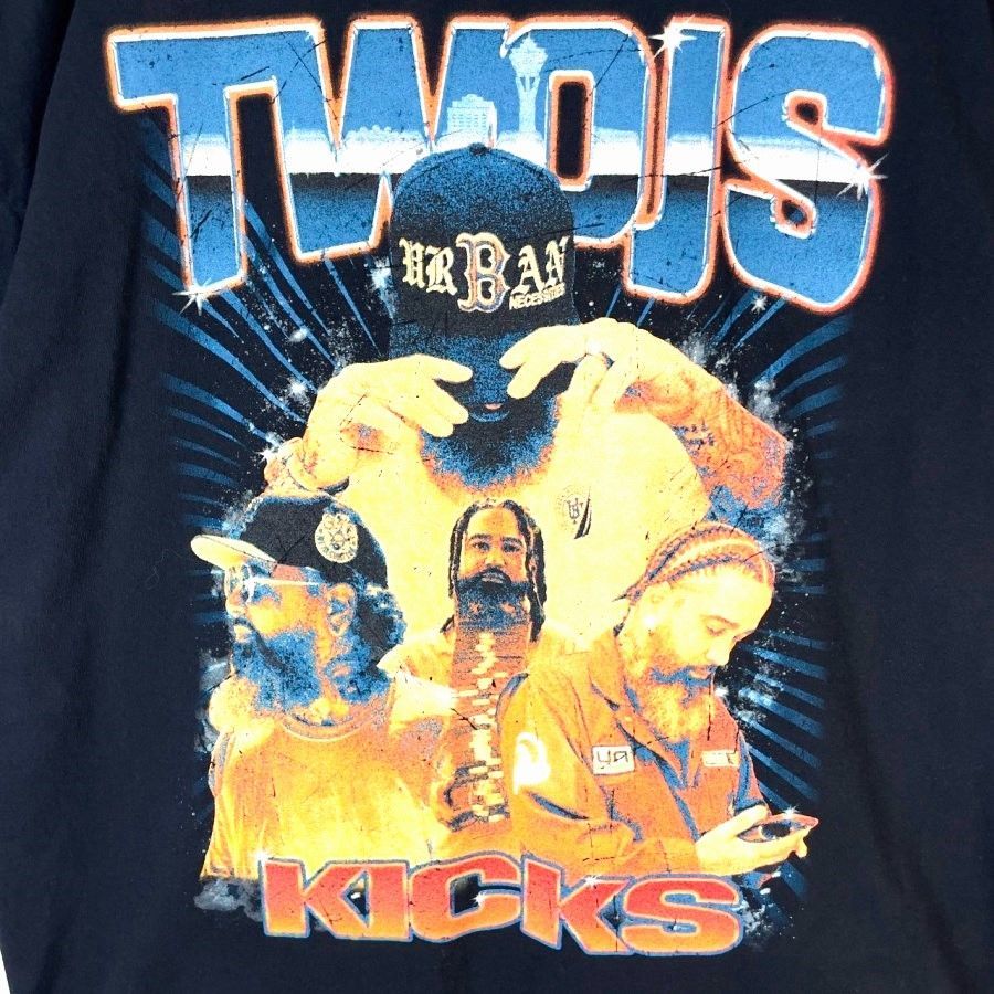 USA製TwojsKicks半袖TシャツラッパーTアーティストTラップHIPHOP