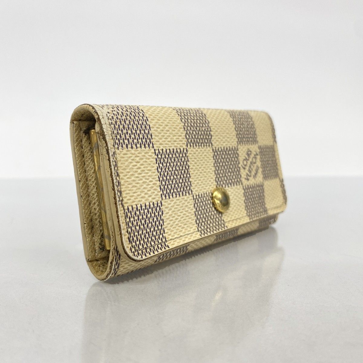 5ic3681 ルイヴィトン キーケース ダミエ アズール ミュルティクレ4 N60020 ホワイト メンズ レディース ユニセックス