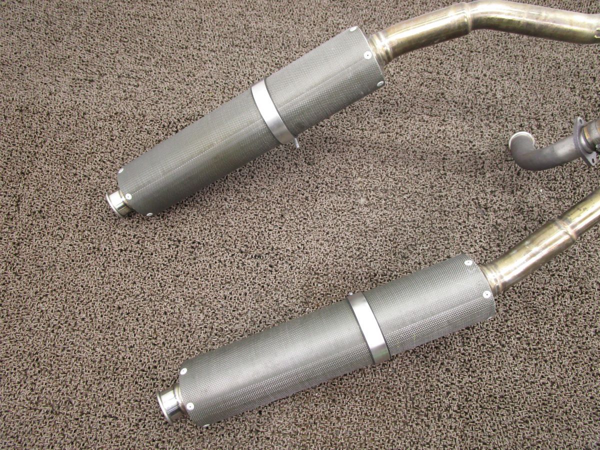 トライアンフボンネビルT100空冷キャブ 大和ステンレス マフラー 美品