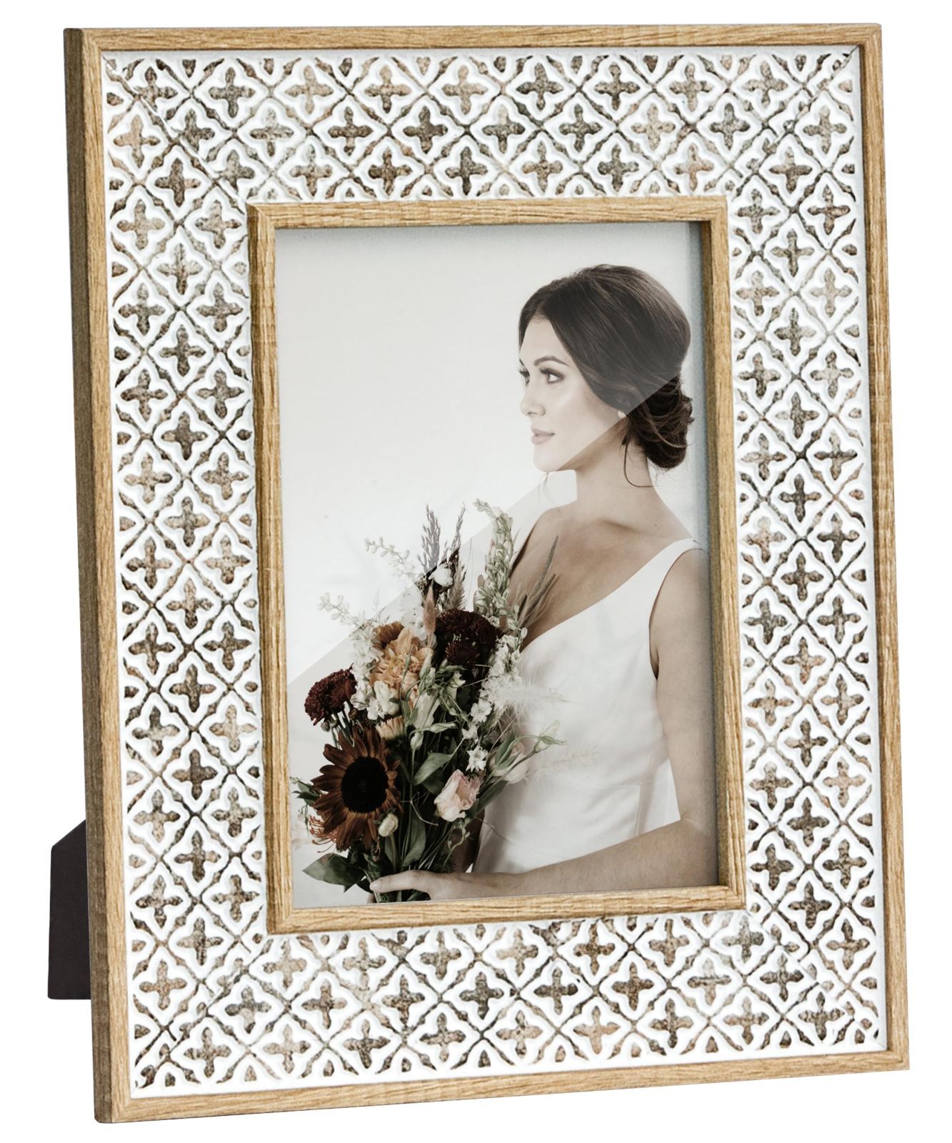 アンティーク風壁掛け ホワイトシャビー フォトフレーム 小物入れセット アンティーク風壁掛け ホワイトシャビー フォトフレーム 小物入れ