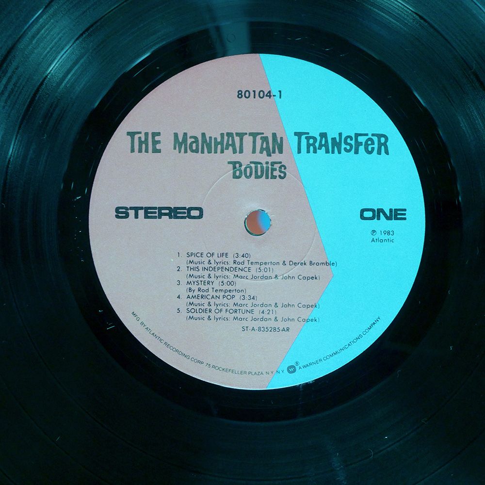 米 US盤 MANHATTAN TRANSFER/BODIES AND SOULS/WARNER BROS