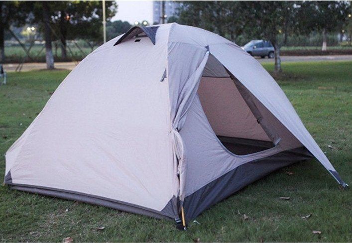 テント 2人用 ソロテント 軽量 4シーズン 二重層耐水圧3000MM 防水 登山テント スカート付き 防雨 防風 防寒 キャンプ アウトドア 簡単設営 HRDEVELOPMENT_JP