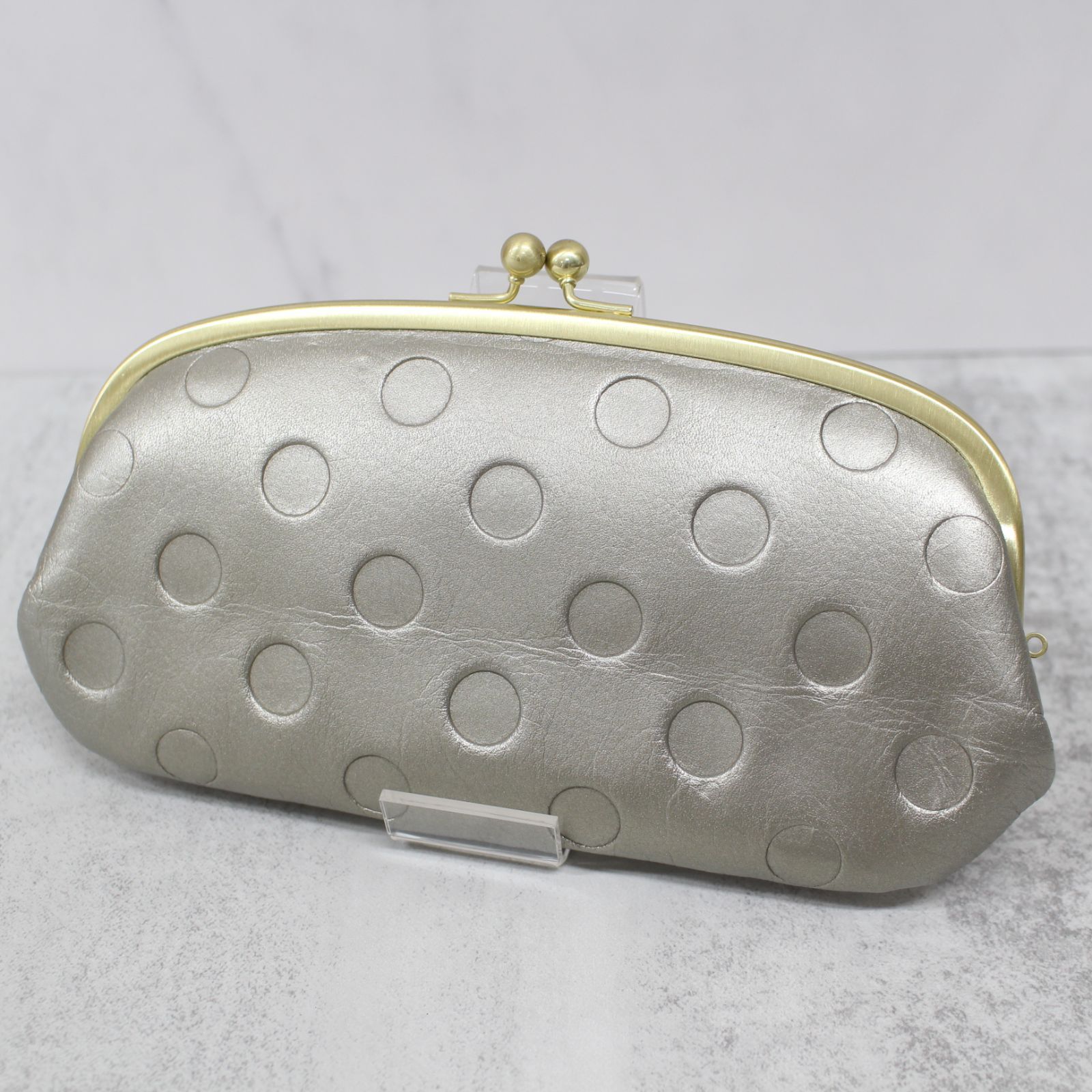 S016)【美品】un signet/アンシグネ sarai/サライ 財布 がま口 55214 