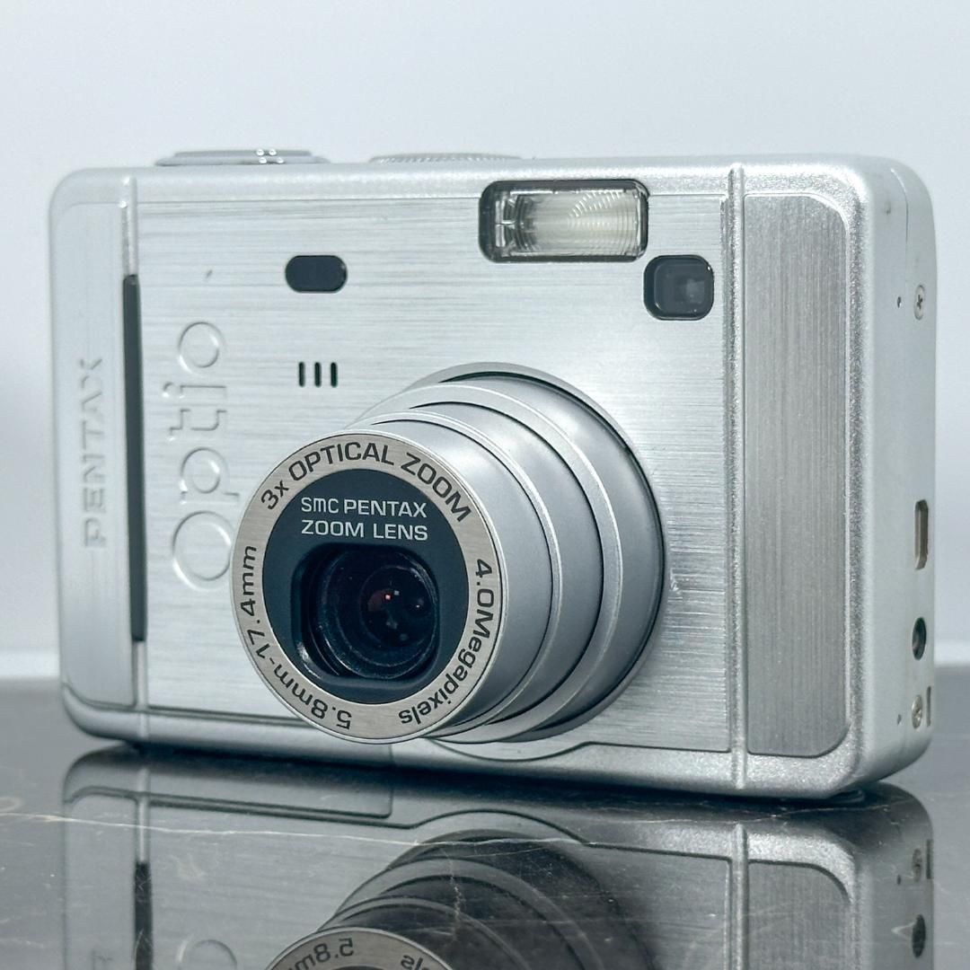 PENTAX Optio S40 コンデジ デジカメ 単三電池駆動 平成レトロ