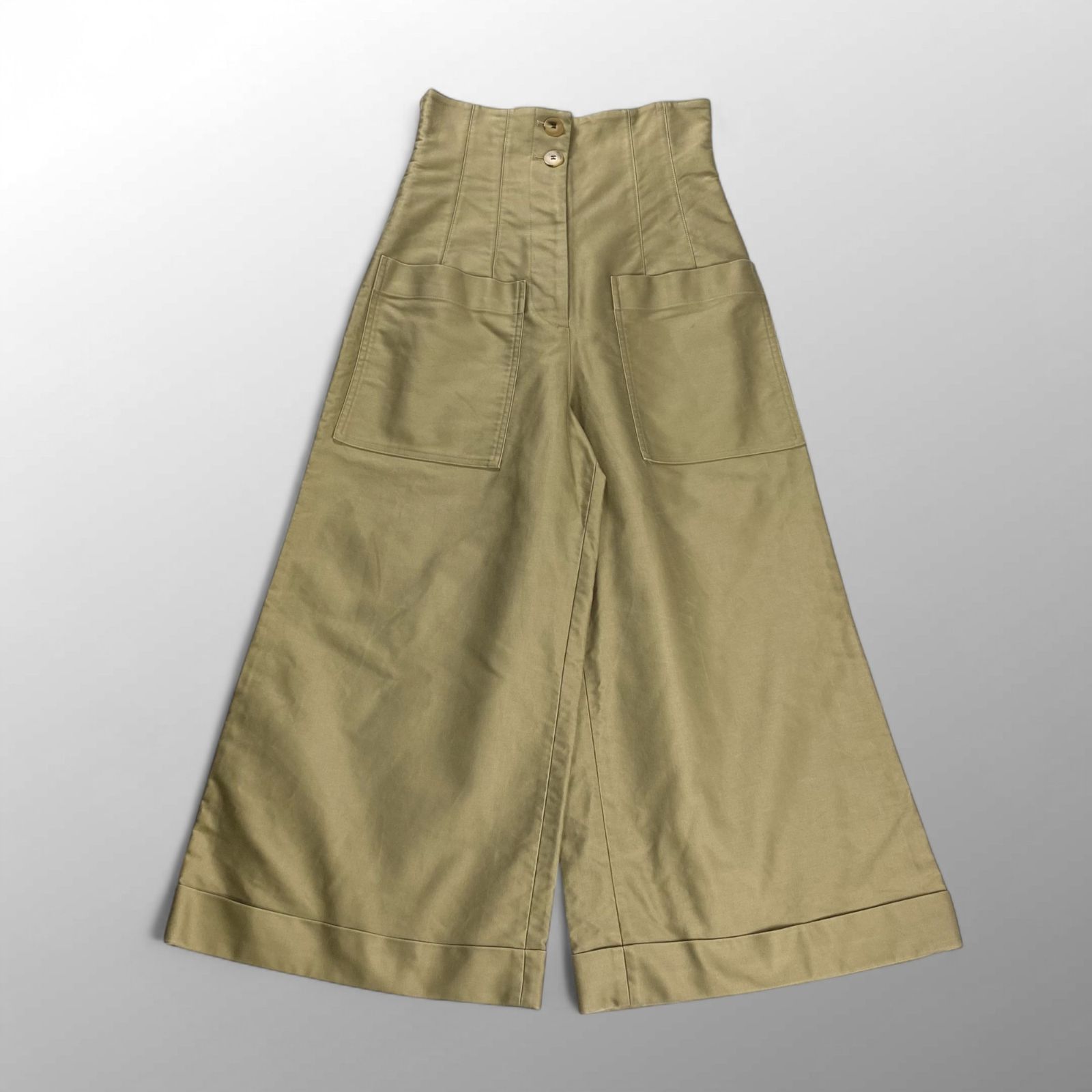 ELIN エリン WOOL CHINO PT ELIN（エリン）の「チノハーフベルテッド 