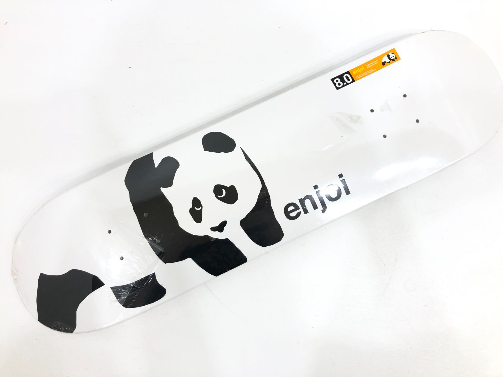 【小牧店】ENJOI WHITEY PANDA LOGO WIDE DECK R7／8.0／エンジョイ・スケートボード デッキ【S445-0462】