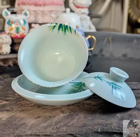 龍三才蓋碗 陶磁製 茶器 茶碗 茶杯 湯呑 煎茶道具 中国美術 61qwkBLayyL._UF350,350_QL50_.jpg