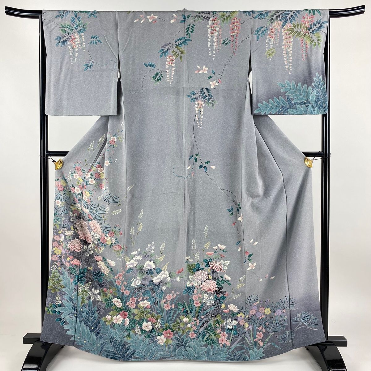 着物 正絹 訪問着　着丈151cm 訪問着 身丈152cm 裄丈61.5cm 正絹 名品