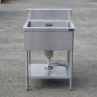 マルゼン 業務用 ステンレス 1槽 シンク W600 D600 H800 150 mm 厨房 槽内寸W52D46深25cm BS1-066 W60cm
