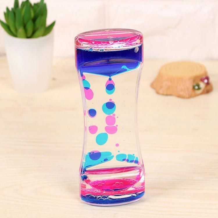 アンティークオイルタイマー　砂時計型の視覚効果オブジェ　オイル時計　カラフル アンティークオイルタイマー 砂時計型の視覚効果オブジェ オイル