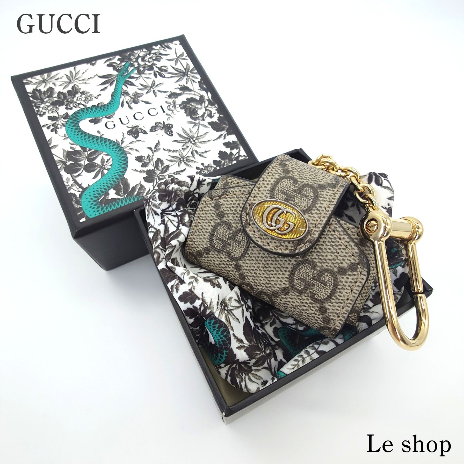 GUCCI グッチ オフィディア GG AirPodsケース イヤホンケース GGスプリームキャンバス 631683 ユニセックス