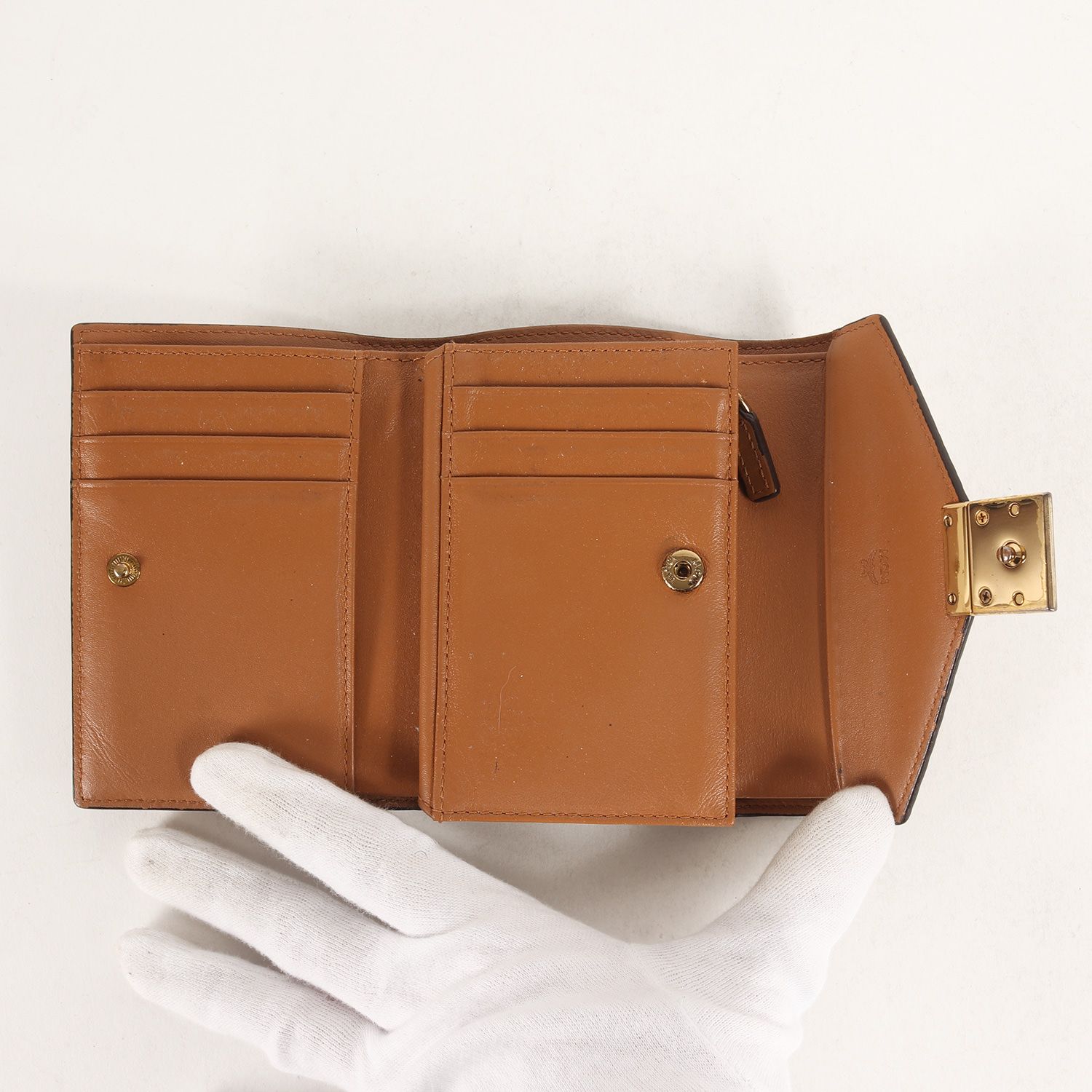 MCM エムシーエム ヴィセトス柄 三つ折り ウォレット 財布 Tracy 