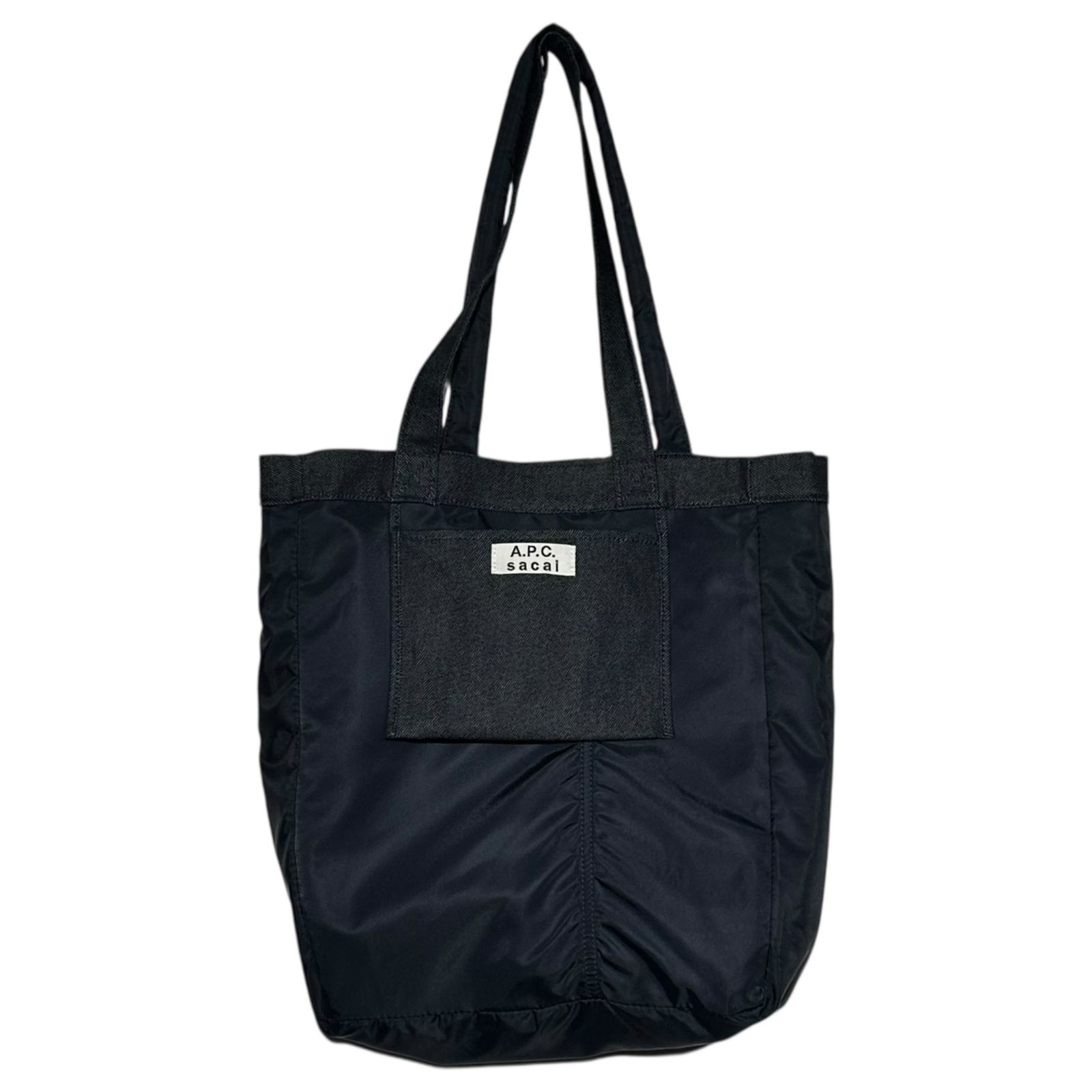 sacai × A.P.C.(サカイ × アーペーセー) Denim Logo Tote Bag