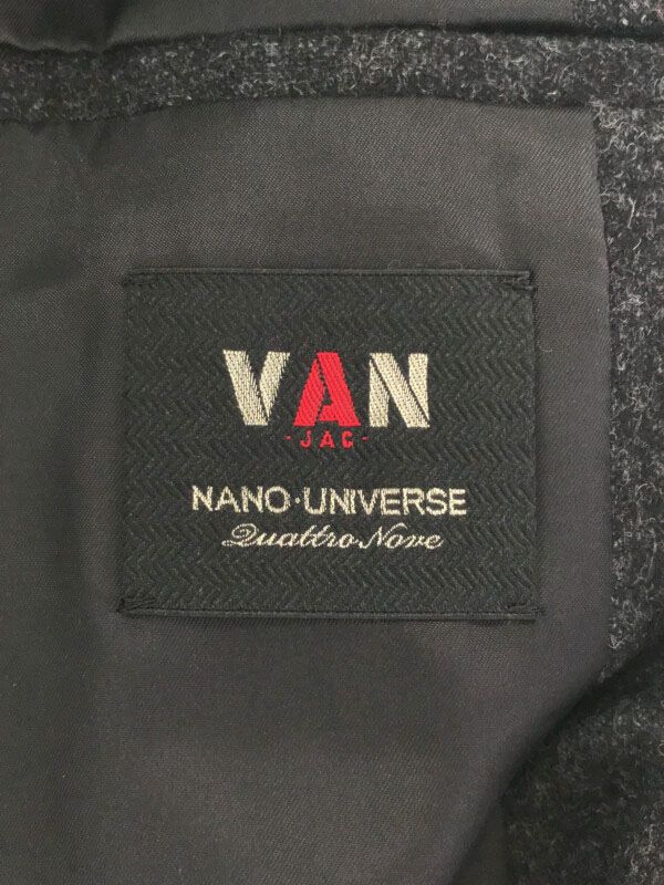 VAN JAC × NANO UNIVERSE ヴァンヂャケット × ナノユニバース ウールエンブレムテーラードジャケット グレー系 サイズ：L