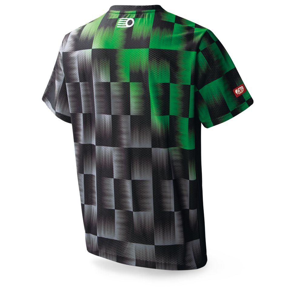 XIOM エクシオン ペトラ シャツ 卓球 ウェア 036 ブラック×グリーン