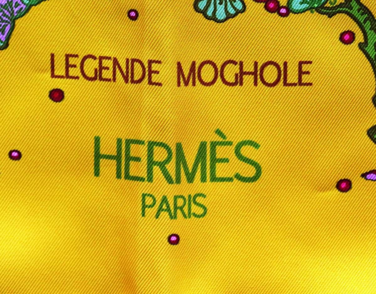 美品 HERMES エルメス カレ90 LEGENDE MOGHOLE ムガールの伝説 シルク