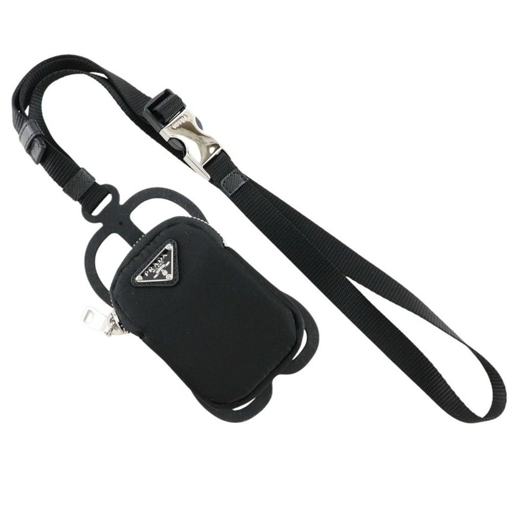 PRADA プラダ ポーチ付きスマートフォンホルダー 1ZT016 2DMJ ナイロン NERO 黒 ユニセックス スマホケース