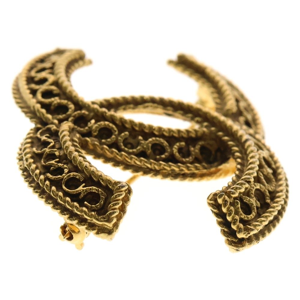  CHANEL シャネル ココマーク ブローチ バッジ ゴールド GP その他 その他