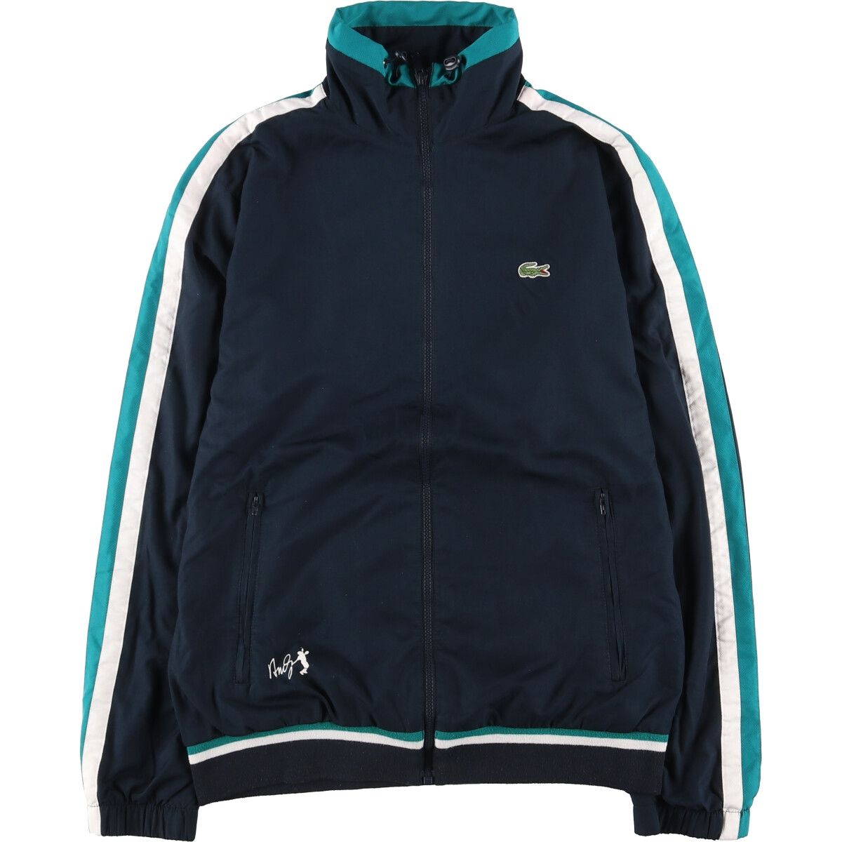 古着 ラコステ LACOSTE ANDY RODDICK アンディロディック フランス企画 バックロゴ ウインドブレーカー メンズM/eaa451525