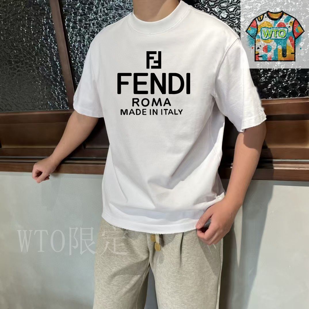 【FENDI】Tシャツ 今日WTO】FENDI 25SS Artisan Print T シャツ-LX54 - メルカリ
